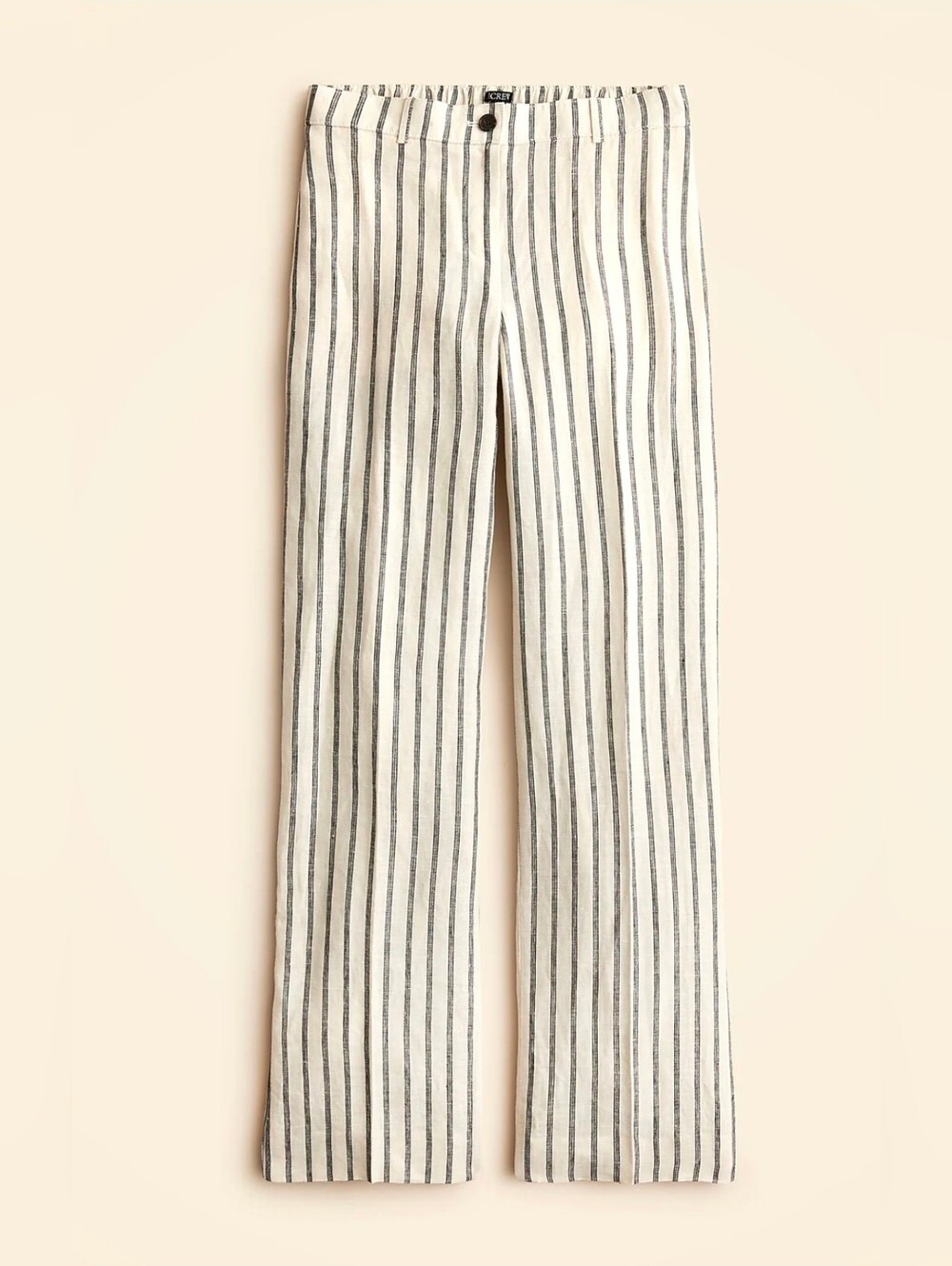 J. Crew Harbor Pant Striped Linen Size Large